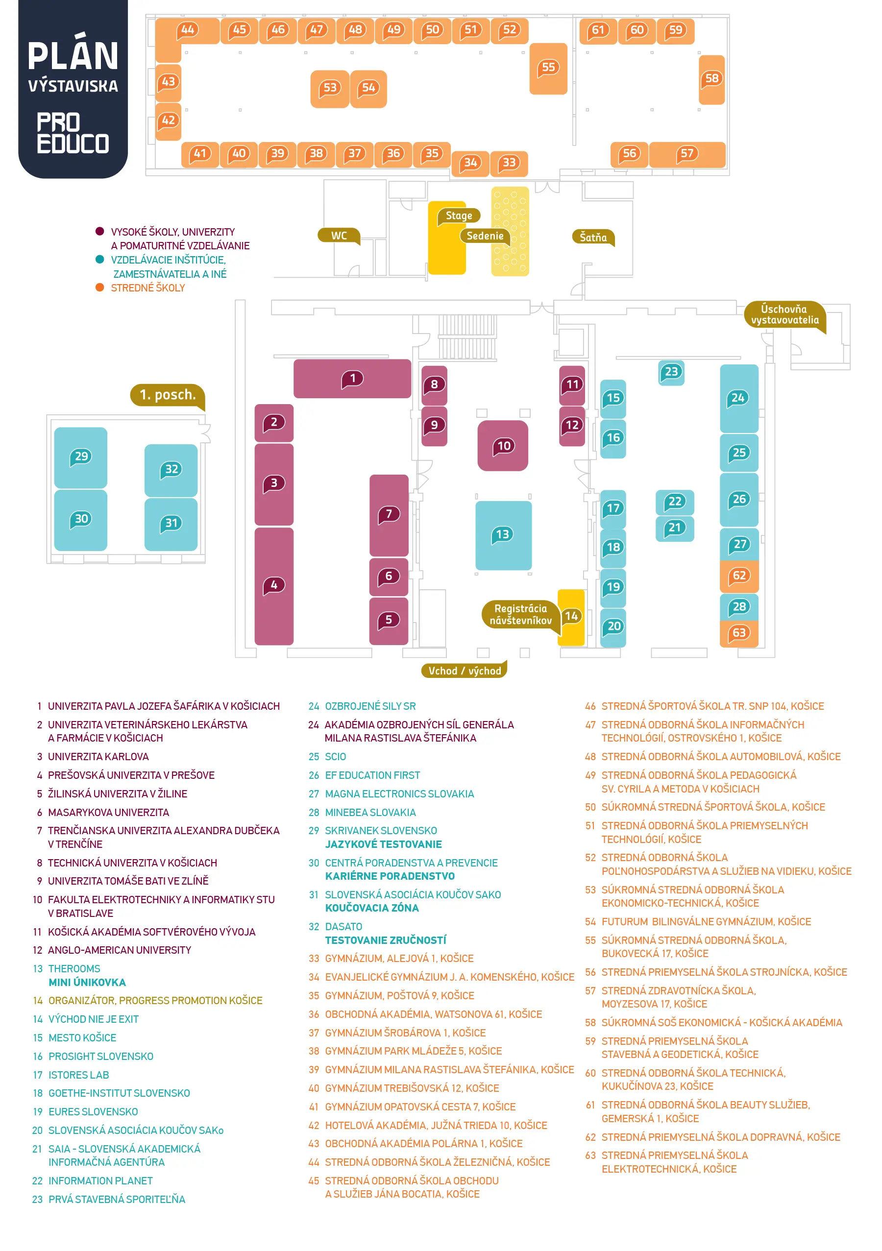 Orientačný plán výstaviska